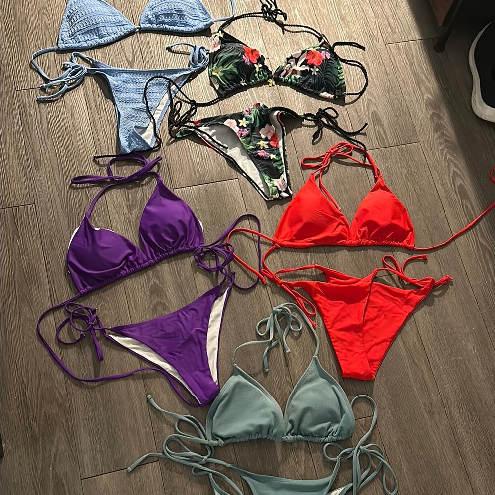 Colorful Bikini Set (5 bikinis)